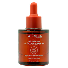Totemica Jojoba Oil Glow Elixir bottle showing lightweight hydration for all skin types