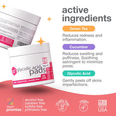 Touch 20% Glycolic Pads textured sheets ready for resurfacing.
