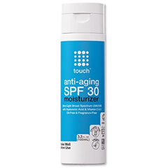 TOUCH Age Defying SPF30 face cream with lightweight protection and invisible finish.