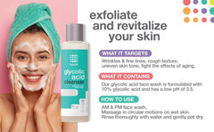TOUCH face wash rinsing off reveals clean, refreshed skin