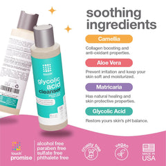 TOUCH foaming lather on hand demonstrates gentle cleansing without dryness
