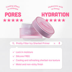 Texture swirl demonstrates silicone-free hydration and pore-blurring benefits