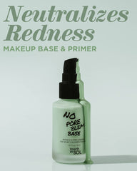 Closeup of texture on Touch In Sol redness correcting base primer reveals lightweight formula.