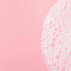 Foamy lather from Touch of Mink SofTouch cleanser ready for washing