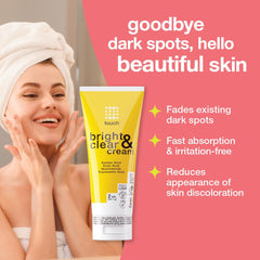 TOUCH Radiance Cream texture close-up highlights a smooth, fast-absorbing formula.