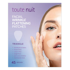 Toute Nuit Triangle Wrinkle Patches target forehead wrinkles for smoother skin overnight.