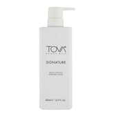Tova Signature Body Cleanse pump bottle for easy dispensing and daily refreshing showers.