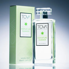 Tova Signature Summer spray application demonstrating even mist