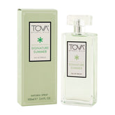 Tova Signature Summer bottle close-up showcasing the citrus-floral essence