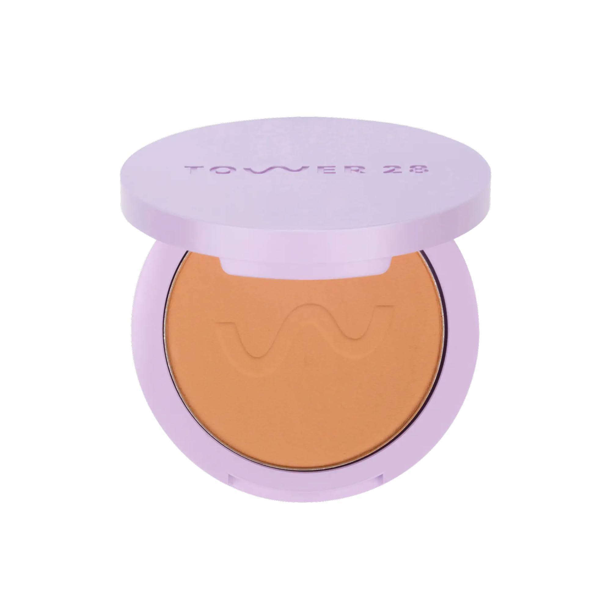 Tower 28 Set and Blur Powder compact demonstrates talc-free formula for a lasting finish