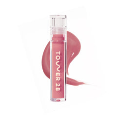 Tower 28 ShineOn Milky Lip Jelly Pistachio tube, creamy gloss for hydrated lips.