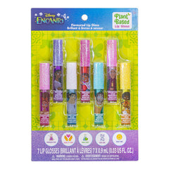 Townley Girl Encanto 7-pack lip gloss set on bright card for gifting.