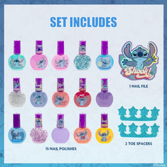 Townley Girl Stitch pink polish bottle close-up for playful nails
