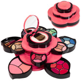 Toysical makeup kit teens flower palette case open showing expanding petals for creative makeup practice