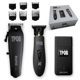 TPOB Slime 2 black clipper front view with ergonomic grip for comfort