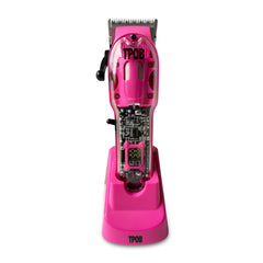 TPOB Slime 2 Candy Edition clippers in matte pink case for professional storage and transport