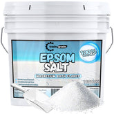 TradeGrade Epsom Salt bucket with scoop for easy measuring and refreshing soaks.