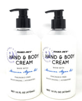 Trader Joe's Midsummer Nights Cream bottle with argan oil for deep hydration.