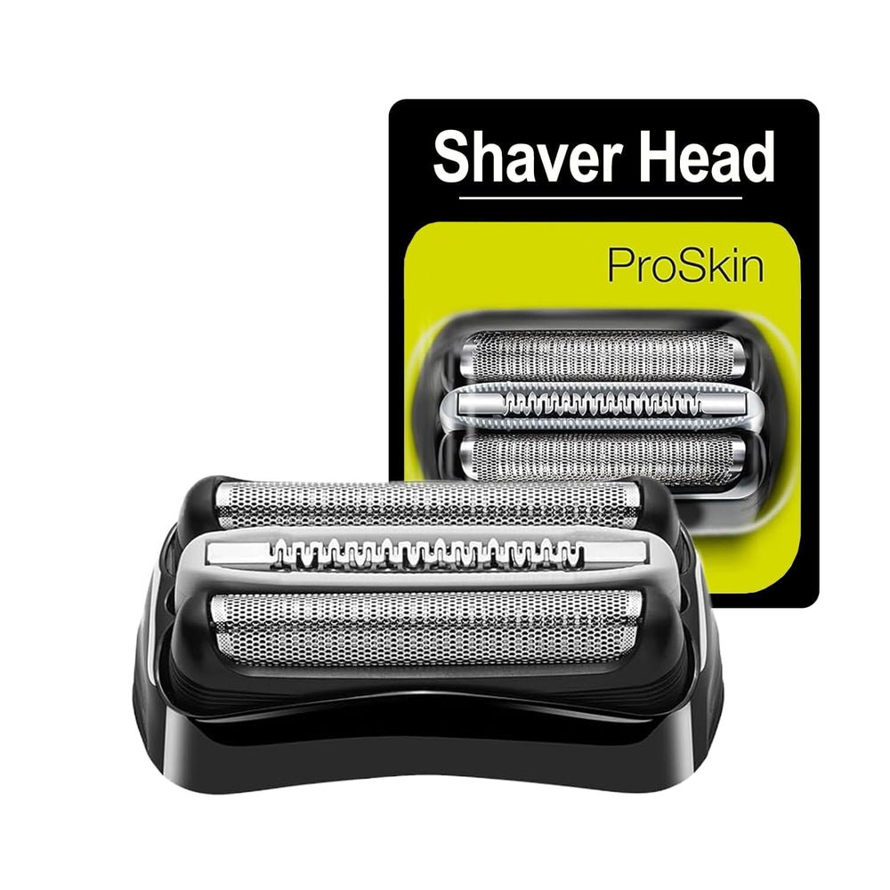 TRAH 32B Series 3 replacement head closeup showing precise skin contact and comfort