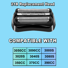TRAH-compatible with Braun Series 3 21b models for easy replacement.