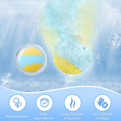TranquilBliss Coconut bath bomb with tropical notes for a comforting soak.