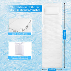 TranquilRelax bath pillow featuring ergonomic contour for head and neck support