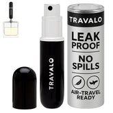 Travalo Classic HD bottle front view showcasing compact travel size for on-the-go fragrance
