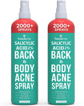 TreeActiv Salicylic Acid Back & Body Spray bottle for targeted, convenient application.