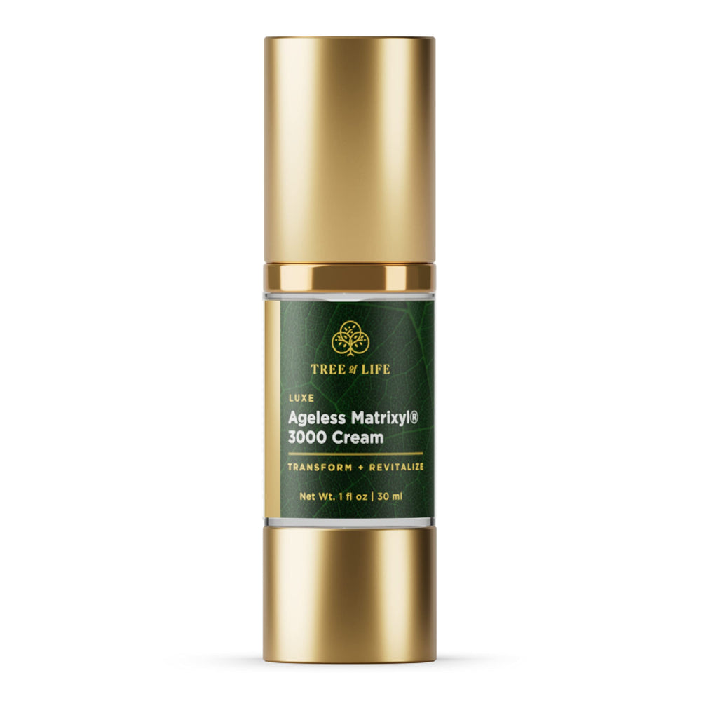 Tree of Life Beauty Moisturizer bottle with pump closeup highlights its hydration-ready formula