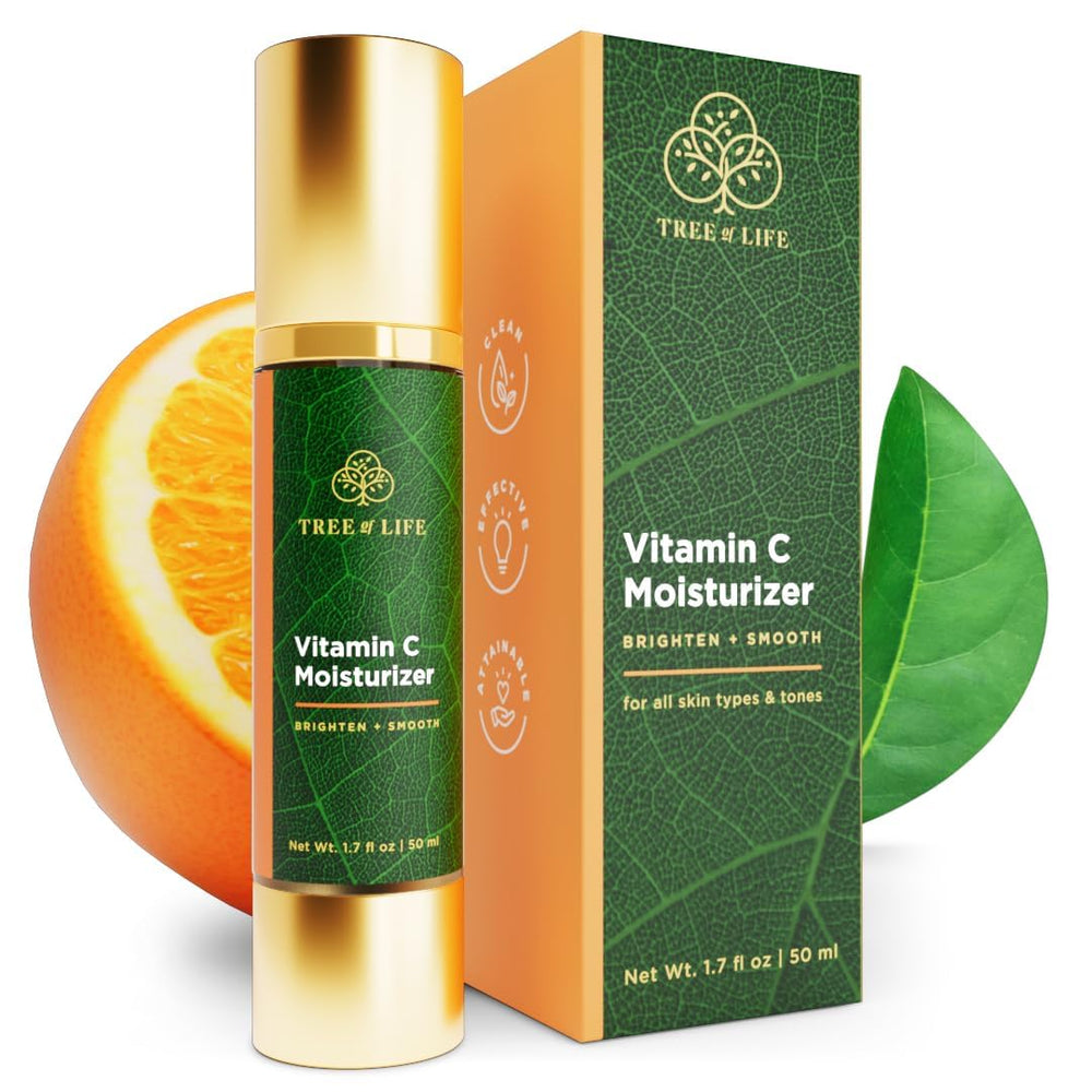 Tree of Life Beauty Moisturizer bottle shows lightweight hydration for daily use.