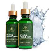 Tree of Life Beauty Morning Revival serum bottle refreshing skin in the morning.