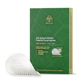 Tree of Life Beauty Deep Wrinkle Patches on forehead closeup showing smoothing potential