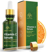 Tree of Life vitamin C serum bottle showing brightening potential.