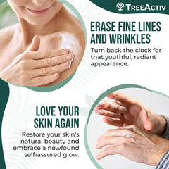 Applying on neck and chest with TreeActiv Skin Repair Cream.