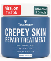 TreeActiv Crepey Skin Repair Cream original bottle for daily nourishment.