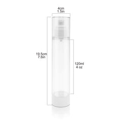 TrendBox BPA-free airless bottle with a transparent body for quick content checks.