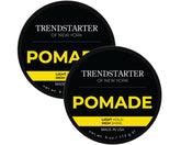 TRENDSTARTER Classic Pomade pack2 jars, front view, for all-day shine.