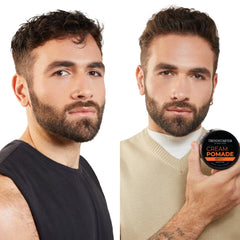 TRENDSTARTER Cream Pomade tub side view highlights premium formula and texture