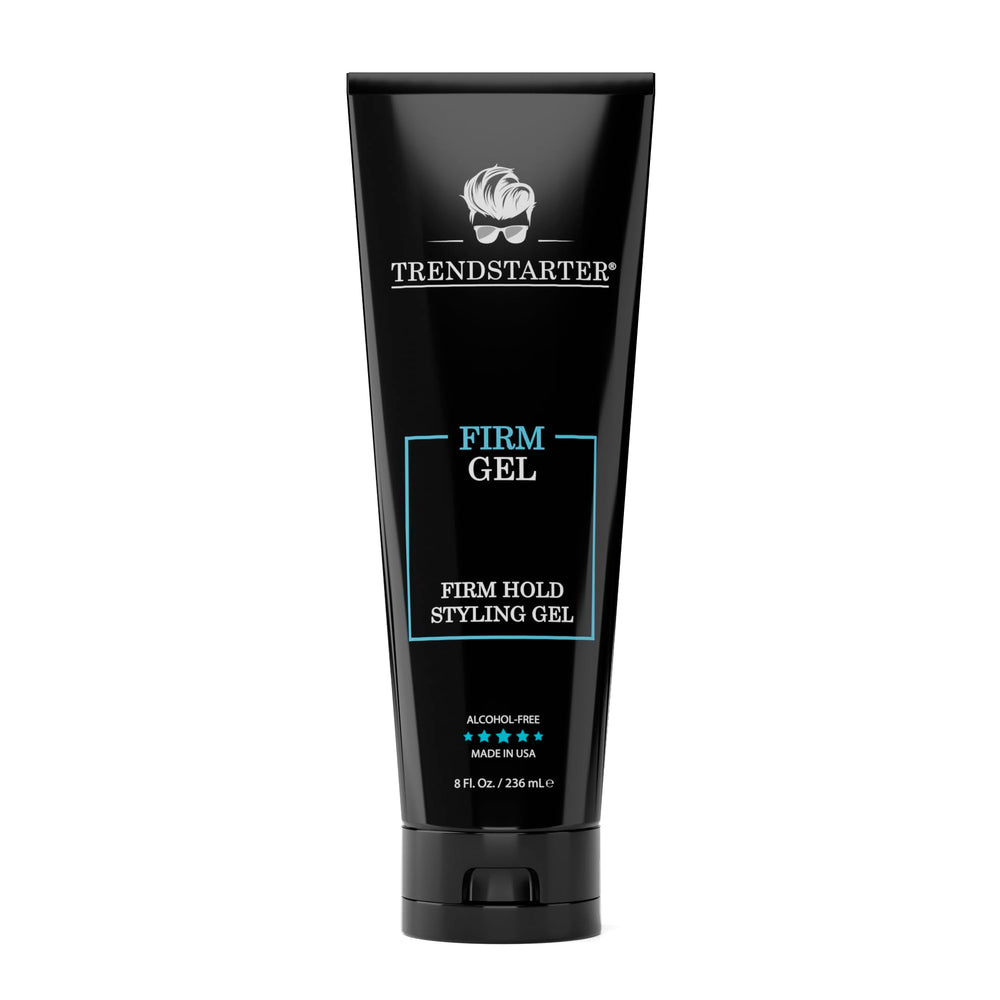 TRENDSTARTER Firm Gel bottle front view showing natural shine and all-day hold.