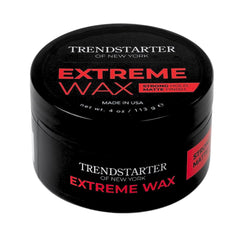 TRENDSTARTER Extreme Wax 4oz pack delivers strong hold with a matte finish.