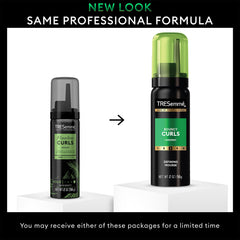 TRESemmé Defining Hair Mousse travel-pack bottle for on-the-go styling.