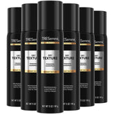 TRESemmé Dry Texture Finishing Spray bottle front view shows matte, flexible texture and tousled styles