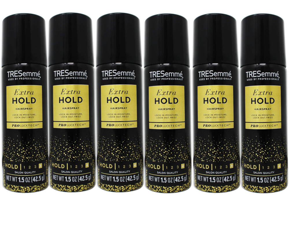 TRESemmé TRES Two Aerosol Bottle delivering extra hold for confident styling.