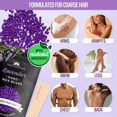 Tress Wellness dermatologically tested wax designed to minimize irritation.