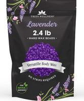 Tress Wellness lavender wax beads deliver smooth, even bikini waxing at home.