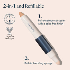 TRE'STIQUE Concealer Crayon with pointed tip enables precise spot correction and natural-looking blends.