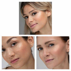 TRE'STIQUE Highlight Stick dome applicator blending evenly for seamless glow