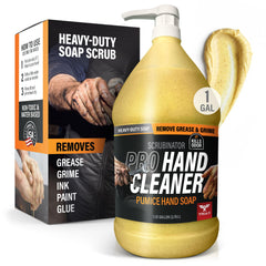 TRIAX Scrubinator bottle demonstrating heavy-duty hand cleaning for daily messes.