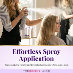 Spray-on volumizer during blow-dry to quickly increase volume.