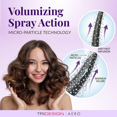 Fine hair gains fuller texture and lift with Aero Body Infusion.